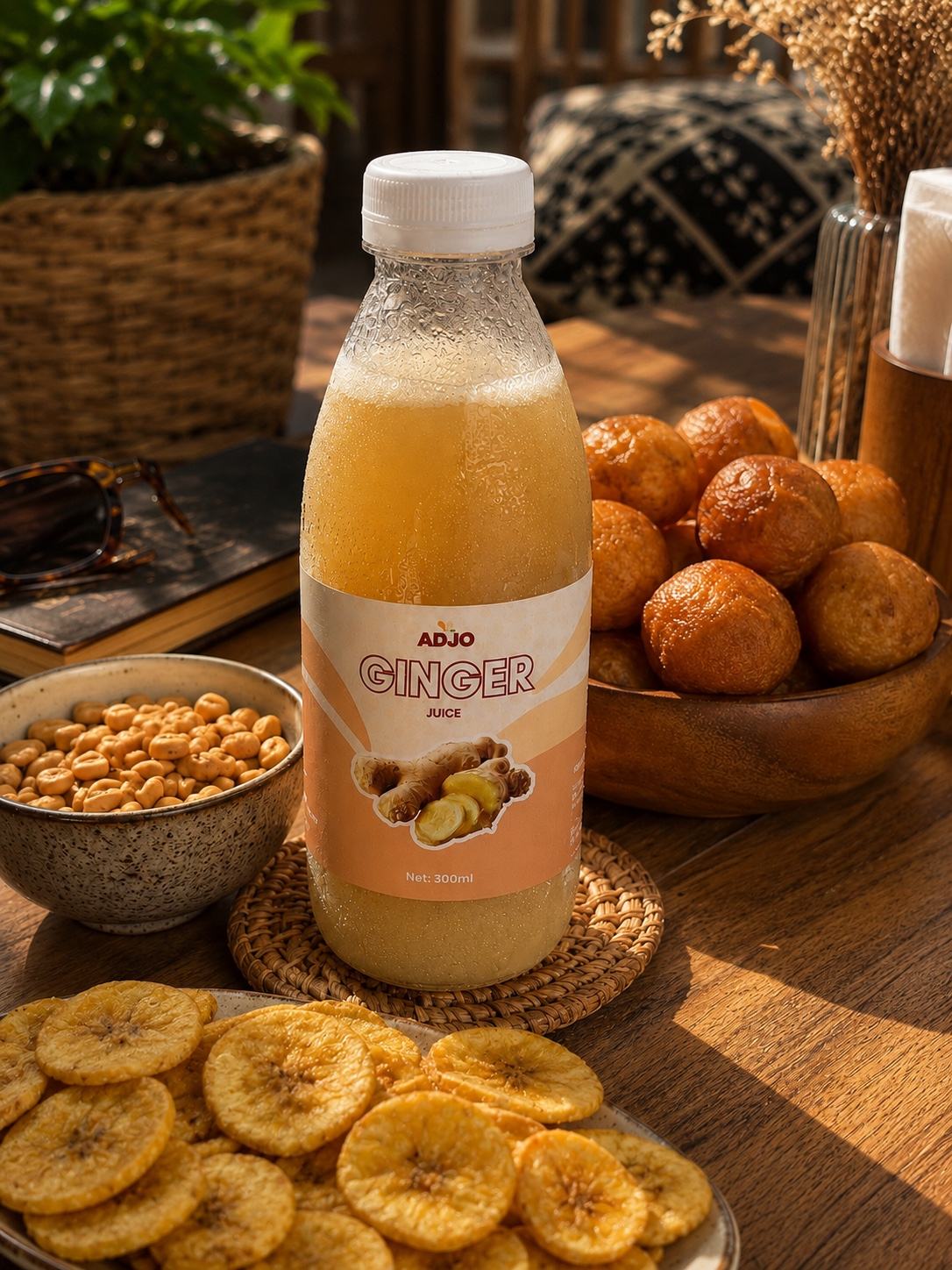 ADJO personalised bottles at an event